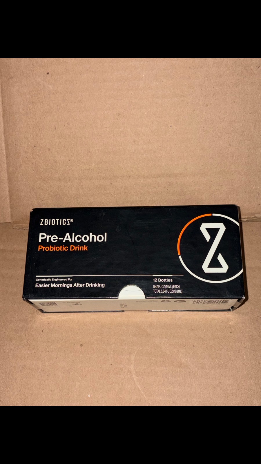 ZBiotics Pre-Alcohol Probiotic Drink, Feel Better After Drinking 12 Pack, 0.47