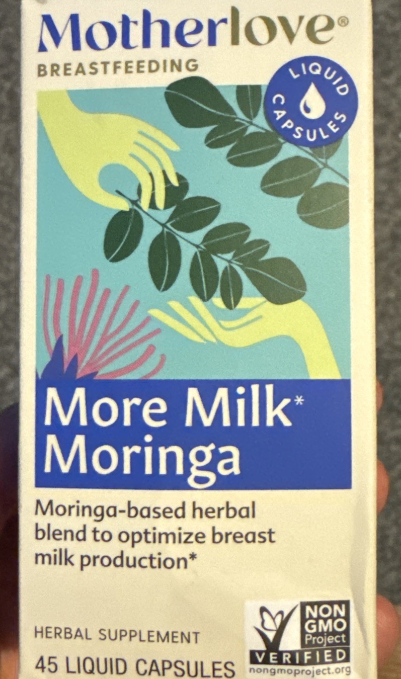 MotherLove More Milk Moringa Lactation 45 caps Breastfeeding. Exp. 03/28