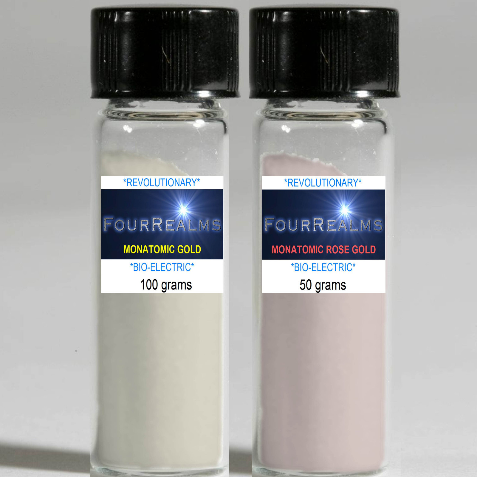 Monoatomic Gold 100g plus Monoatomic Rose Gold 50g Ormus Powder Potent
