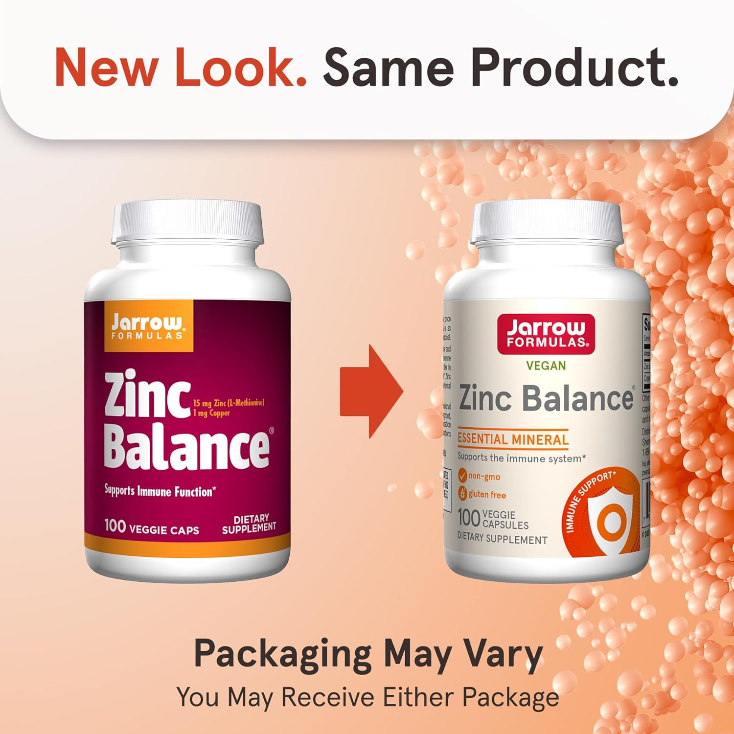 Zinc Balance 15 Mg – 100 Servings (Veggie Caps) – Includes Coppe