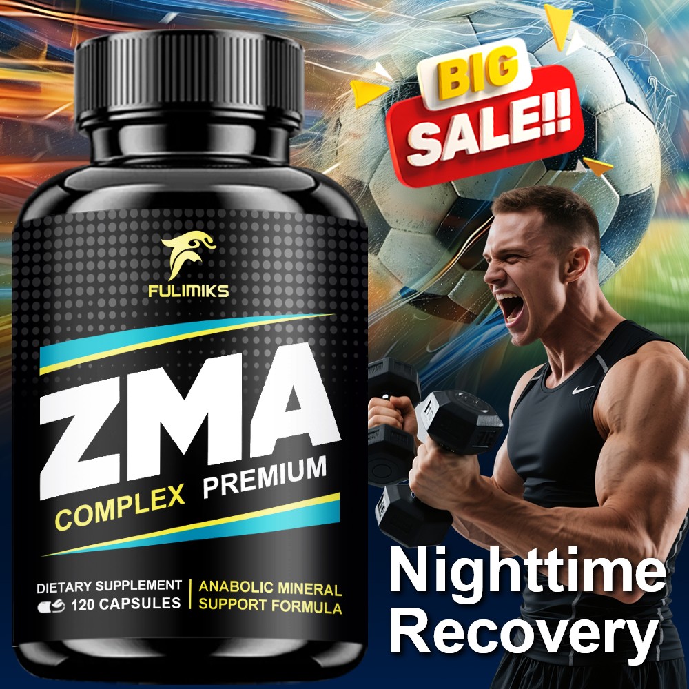 ZMA Supplements Capsules, with Zin, Vitamin B-6, Support Energy, Vitality