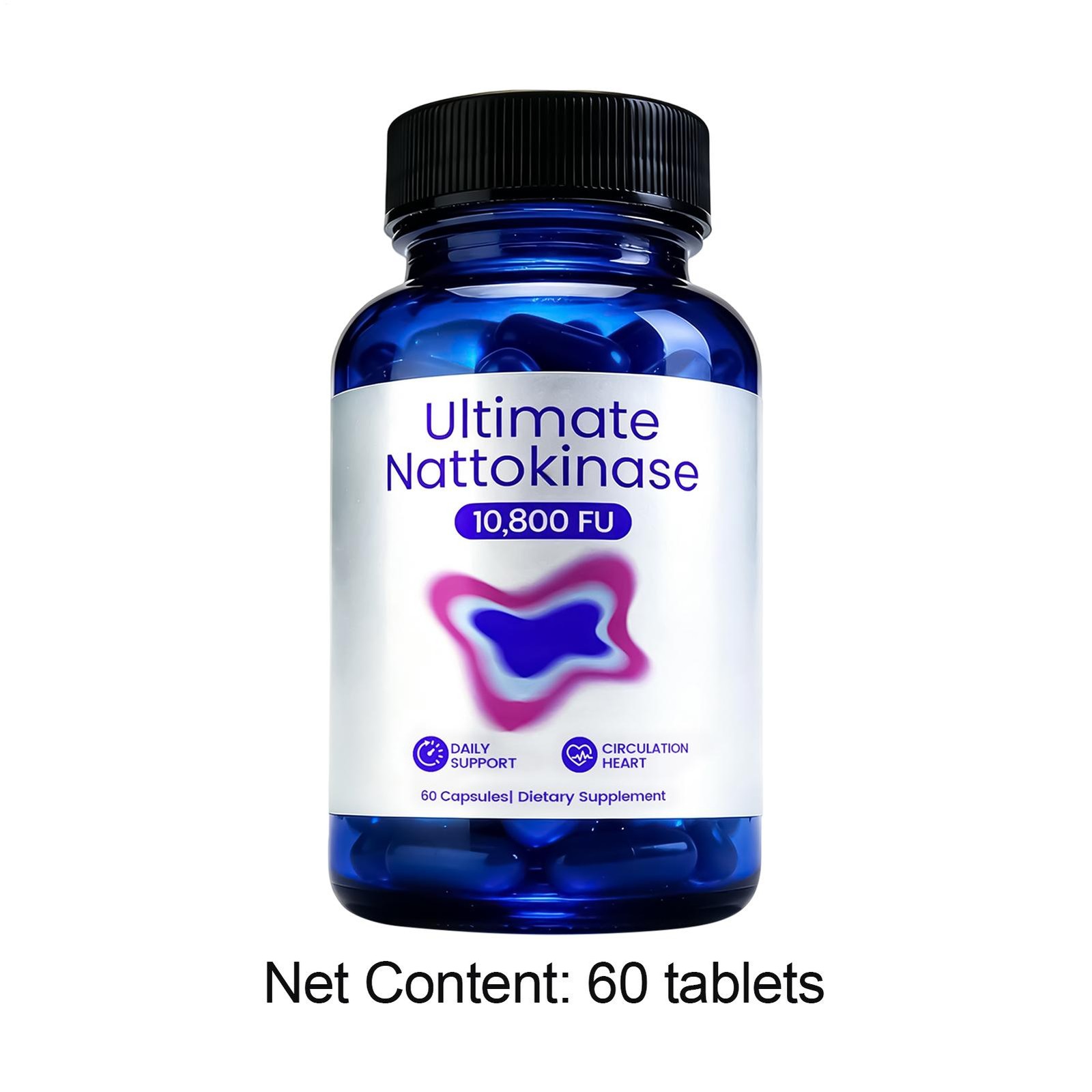 Ultimate Nattokinase Supplement features 10,800 FU of Nattokinase, Natural Suppo