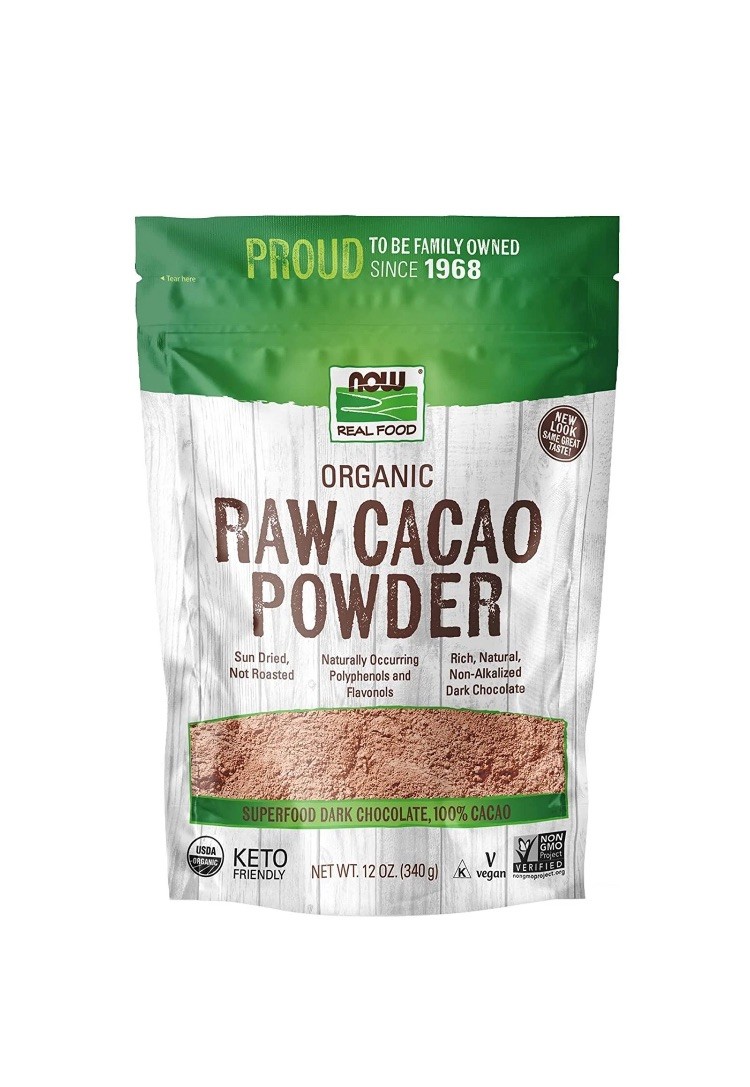 NOW FOODS Cacao Powder Raw & Organic 12 oz