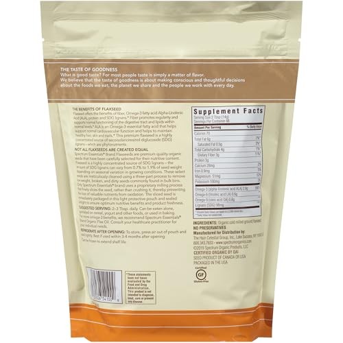 Spectrum Essentials Organic Ground Flaxseed, 24 Ounce (Pack of 1)