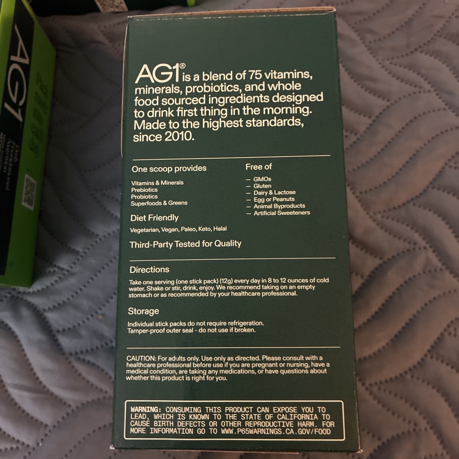 2 Box – AG1 Athletic Greens Daily Foundational Nutrition (80 Packets) Exp:05/26