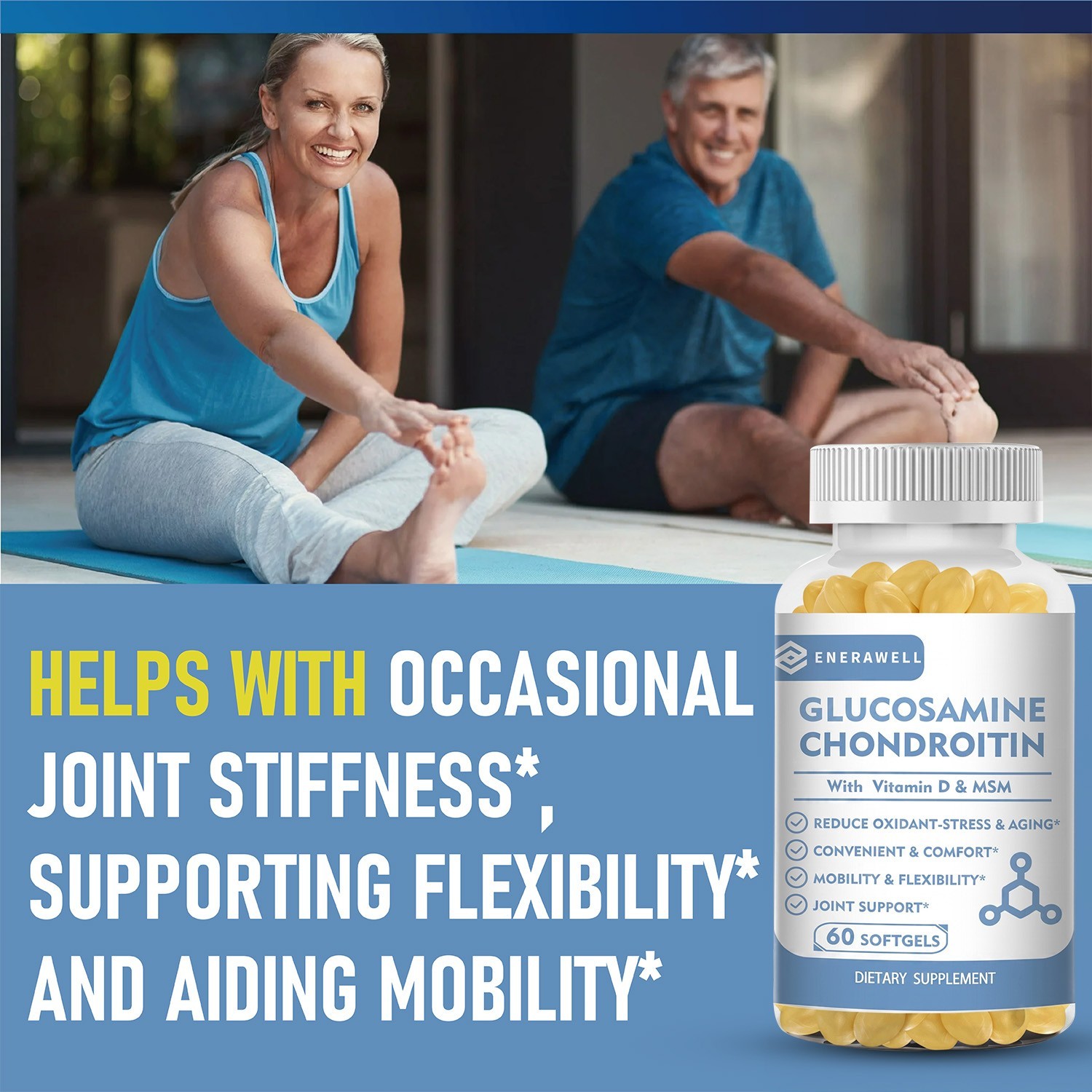 3 Bottles Glucosamine Chondroitin Collagen MSM With Vitamin D3 – Joint Support