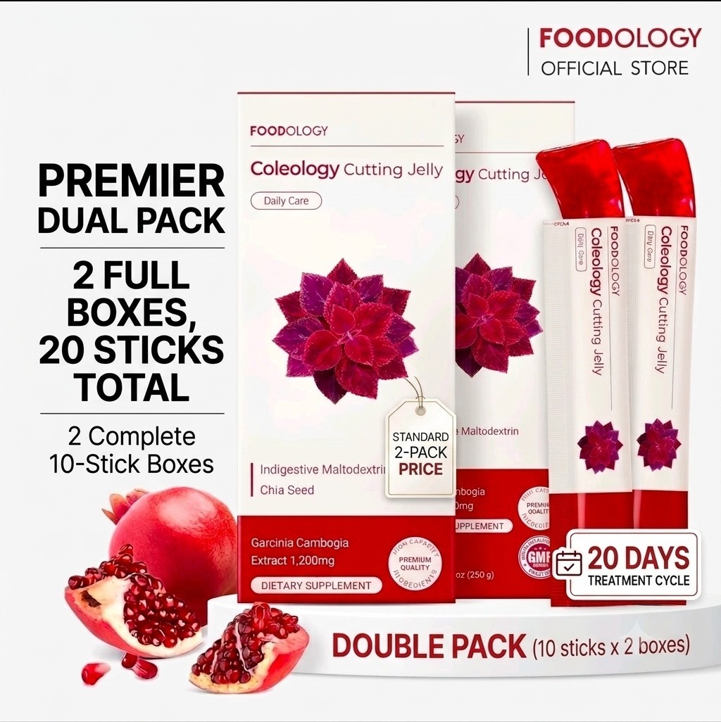 Pack x2 (20 Pieces) Foodology Coleology Cutting Jelly Garcinia Cambogia Diet