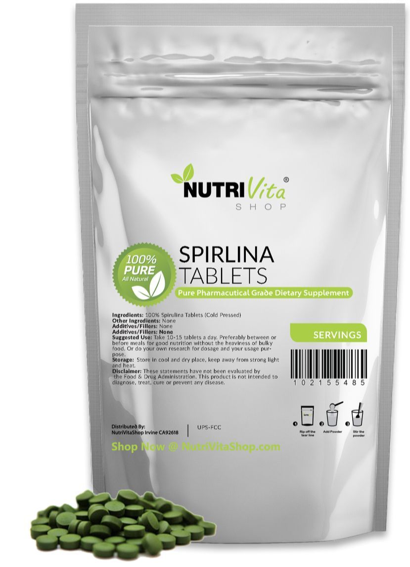 2X 2000 Tablets (4000 Tabs x 250mg) PURE SPIRULINA TABLETS NATURAL WEIGHT LOSS