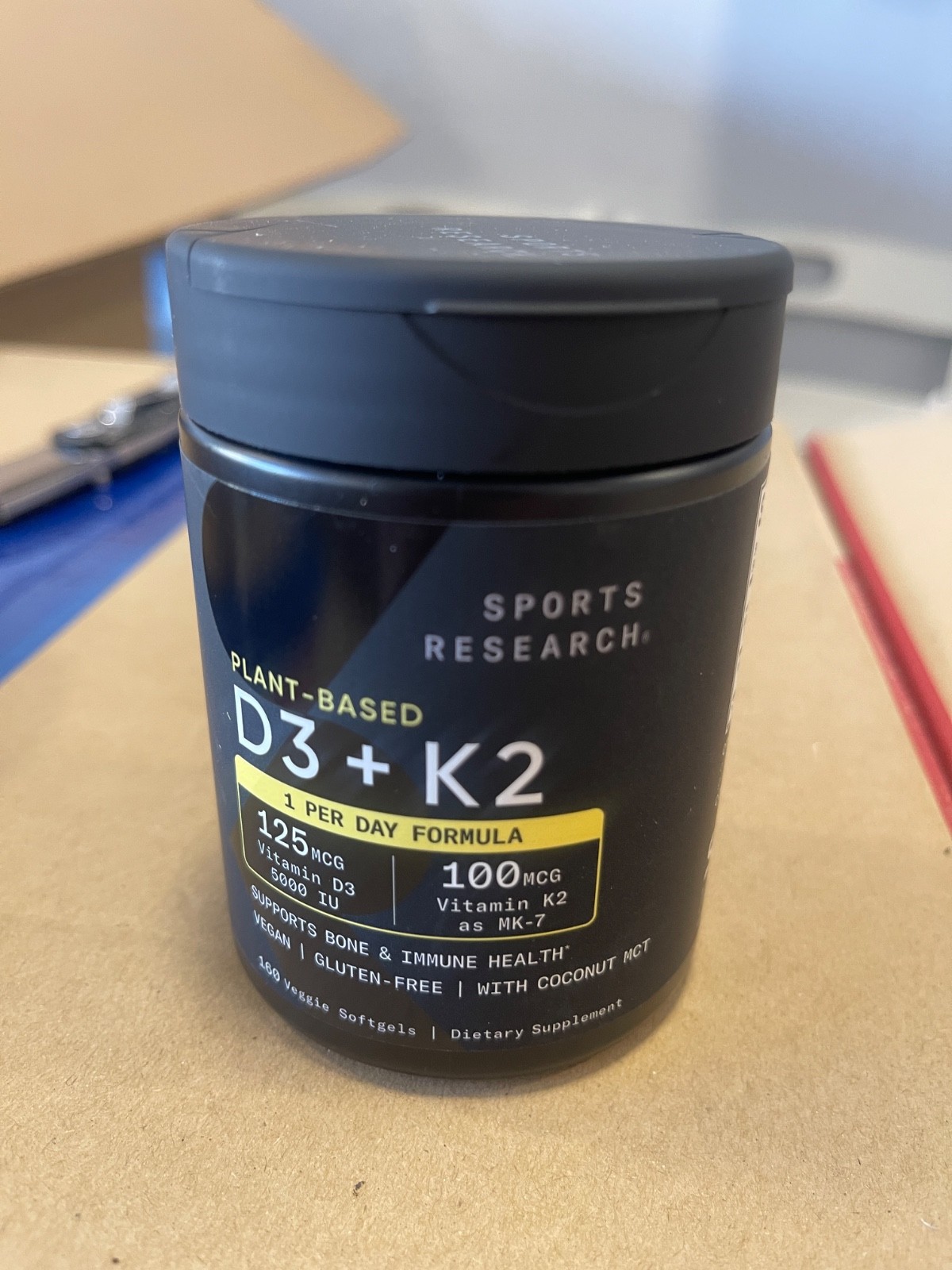 2 Sports Research Vitamin D3 K2, 160 x 2 =320 6/2028