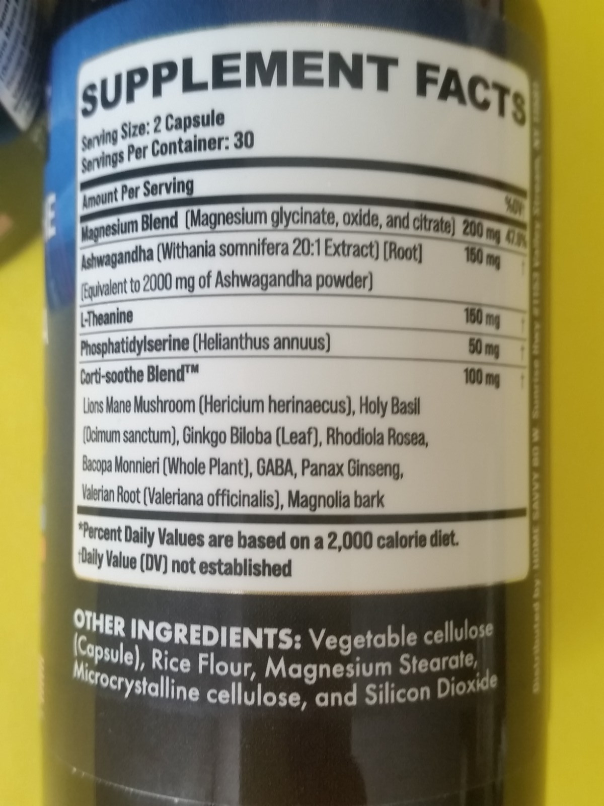X10 SEALED) Zoyava CORTI-SOOTHE Magnesium Ashwagandha Theanine 02/28 (60 Caps)