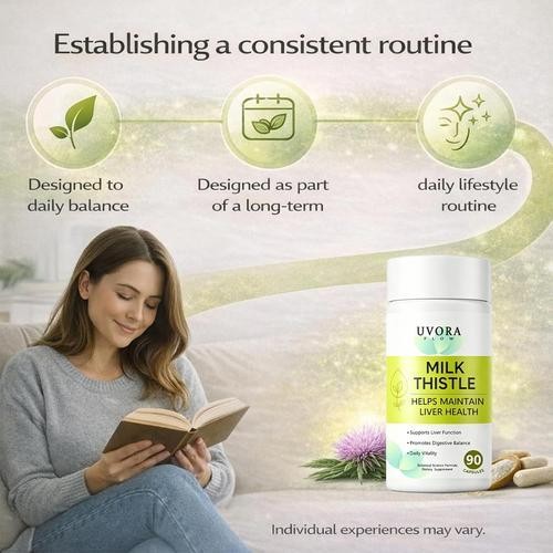 2x Uvora Milk Thistle Detox, Premium Herbal Supplement With Milk Thistle Extrac