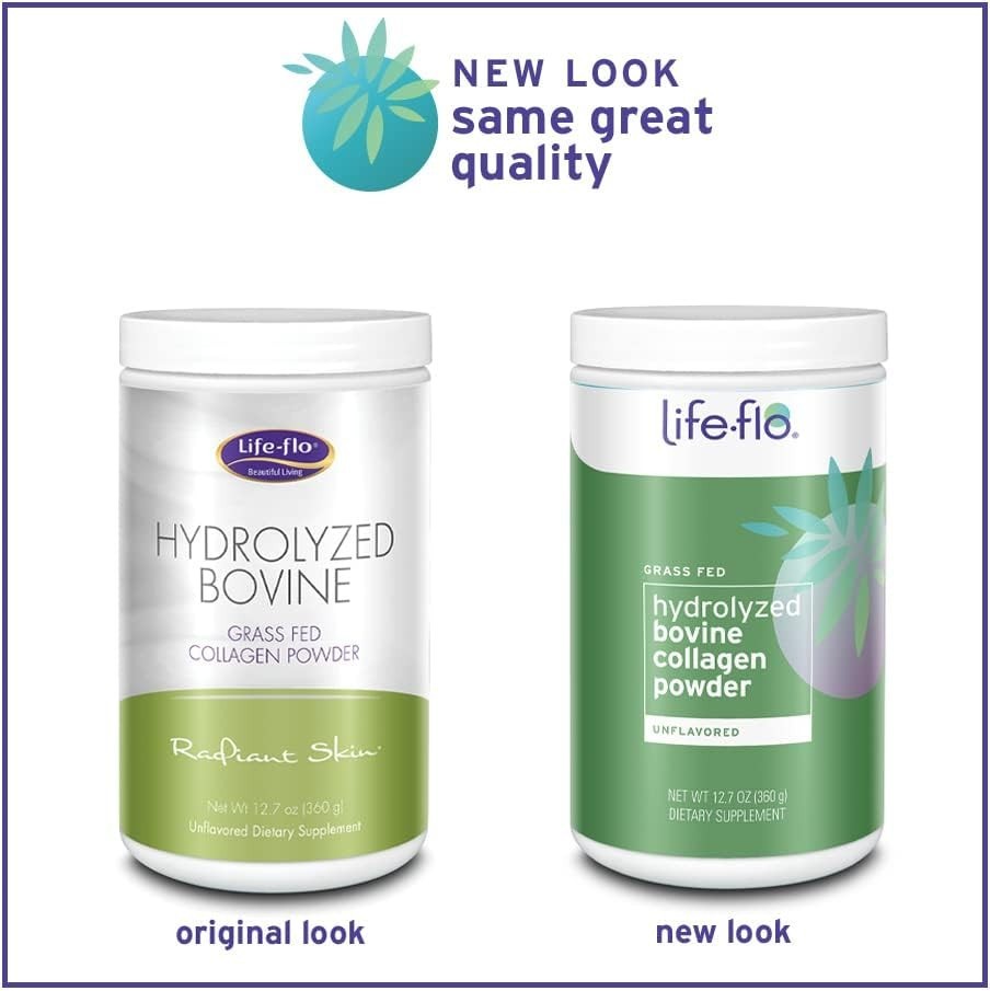 LifeFlo Hydrolyzed Bovine Collagen, Grass Fed | 12.7oz for Vibrant Skin & Joints