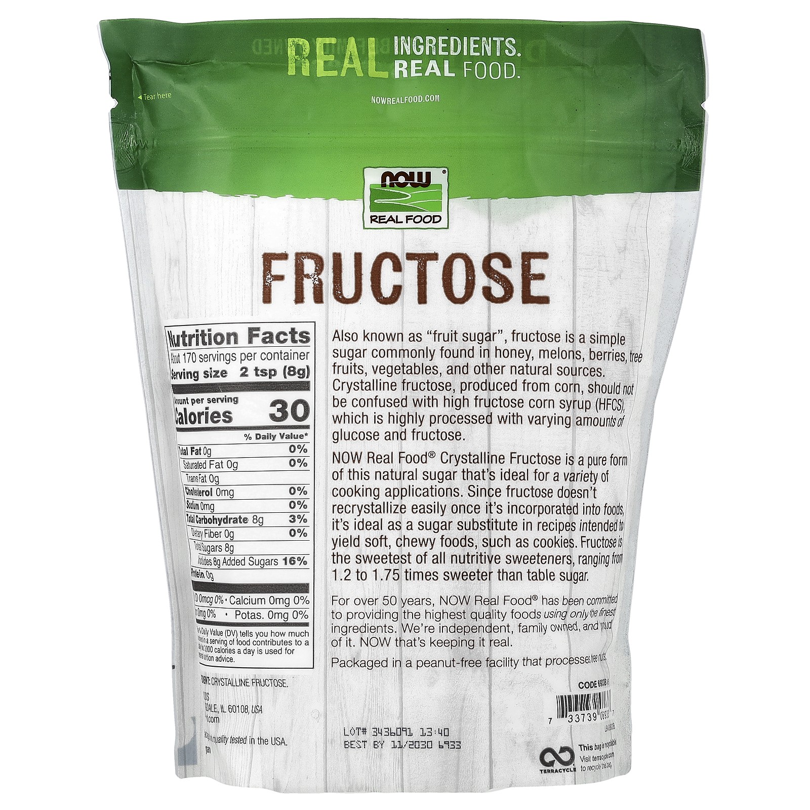 Fructose Sweetener, 3 lbs (1,361 g)