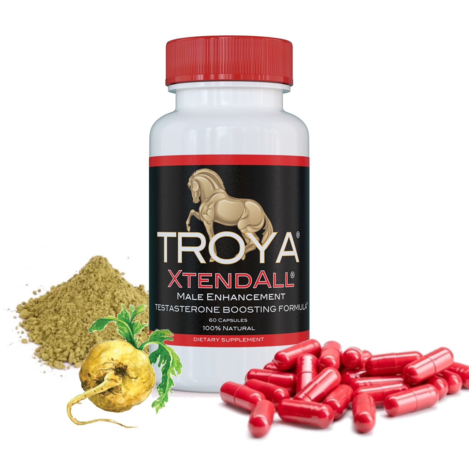 Troya Xtendall Premium Test Booster for Men – Enhances Energy, Stamina, Strength