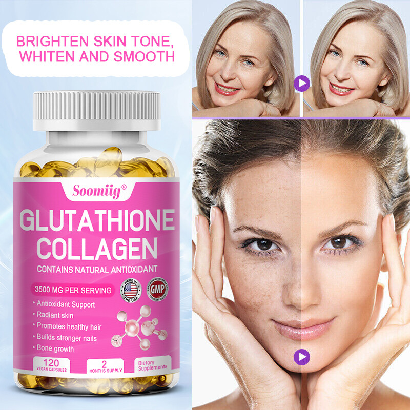 Glutathione Collagen Complex 3500 Mg Capsule Nourish The Skin Anti Aging Effect