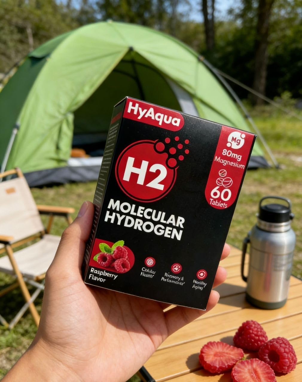 Hydrogen Water Tablets with Magnesium – 12 PPM Molecular Hydrogen Tablets for Dr