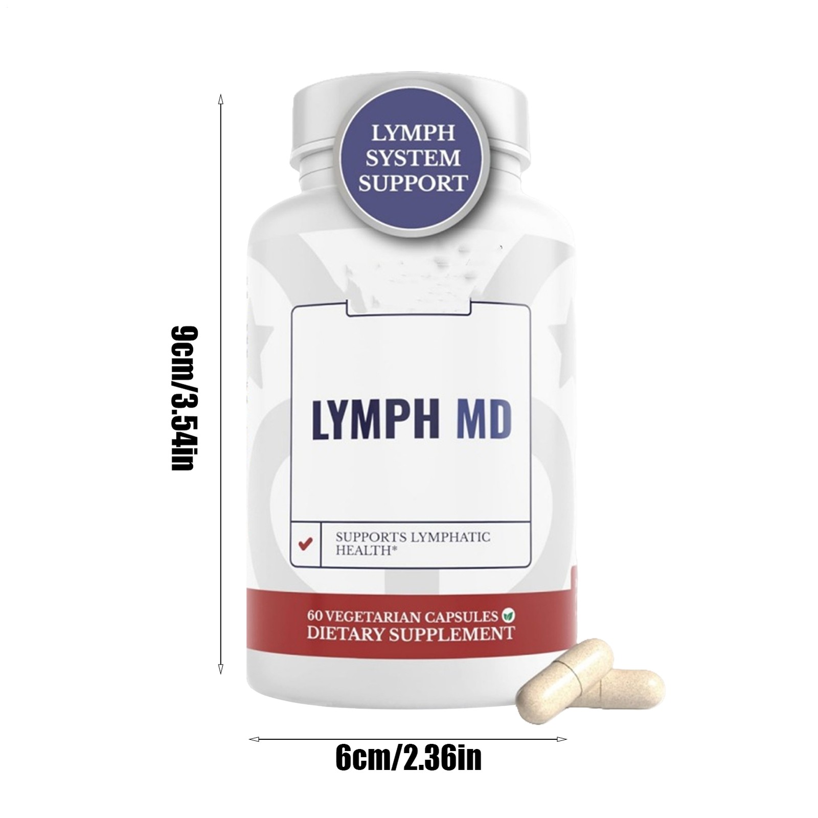 Lymph MD Lymphatic Support Supplement with 9 Botanicals for Men & Women Unisex