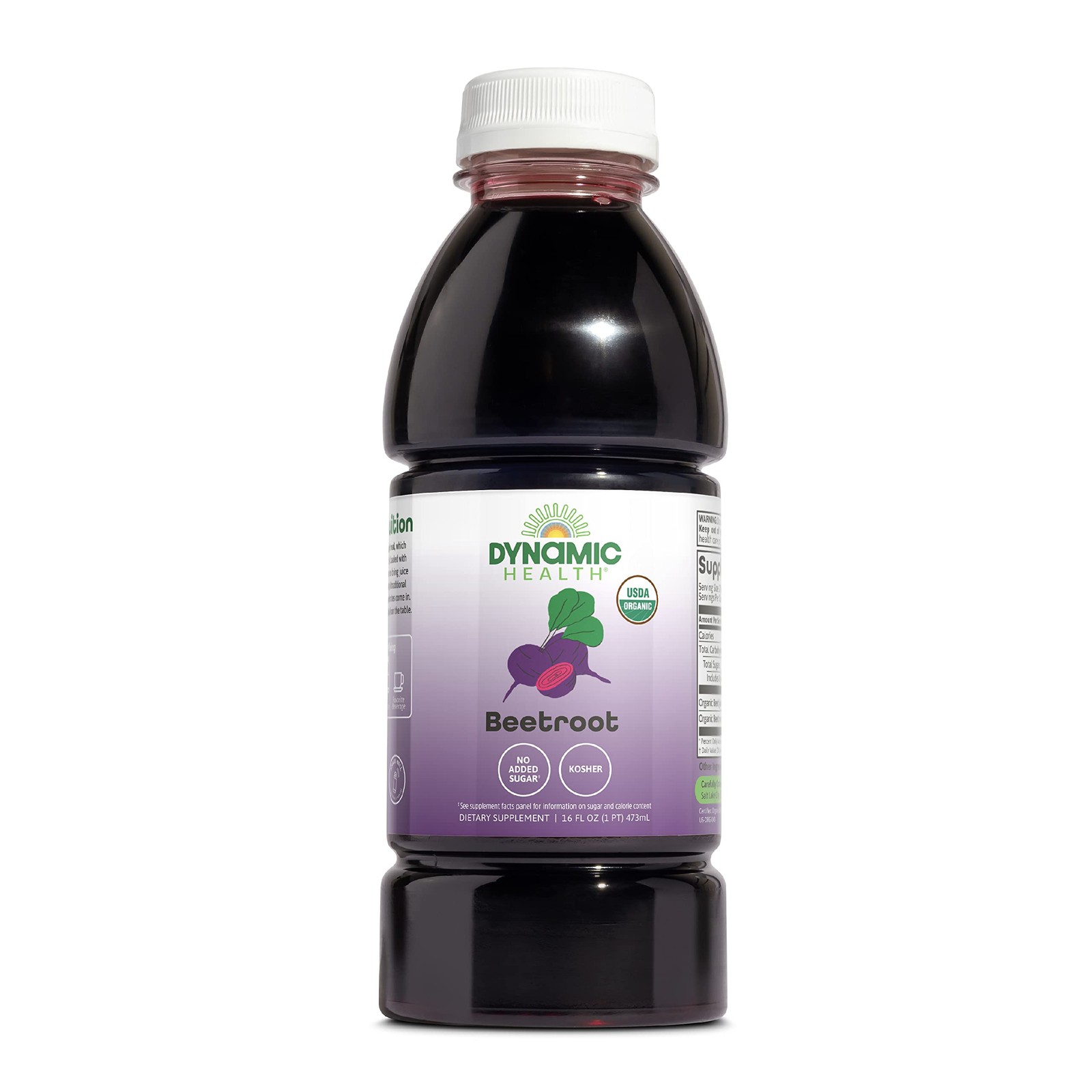 Dynamic Health Certified Organic Beetroot Juice Concentrate, No Added Sugar, Art