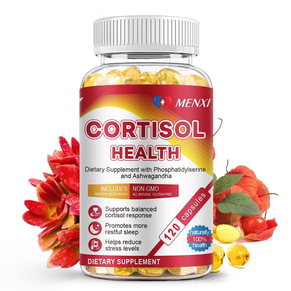Cortisol Reducing Supplement with Ashwagandha & Rhodiola – 1-4Packs Capsules