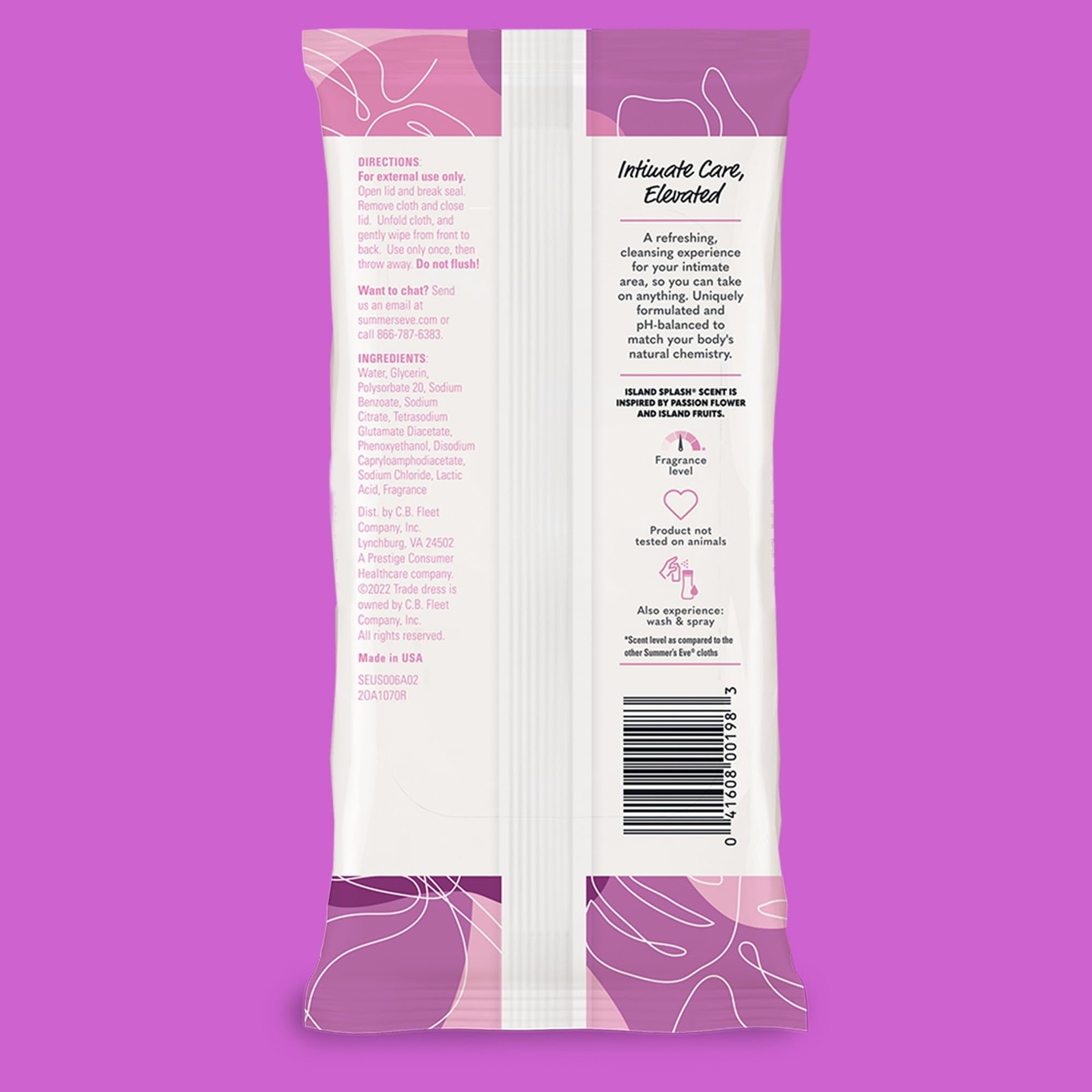 Summer’s Eve Feminine Wipes, Island Splash, Vaginal Wipes, Feminine Care to H…