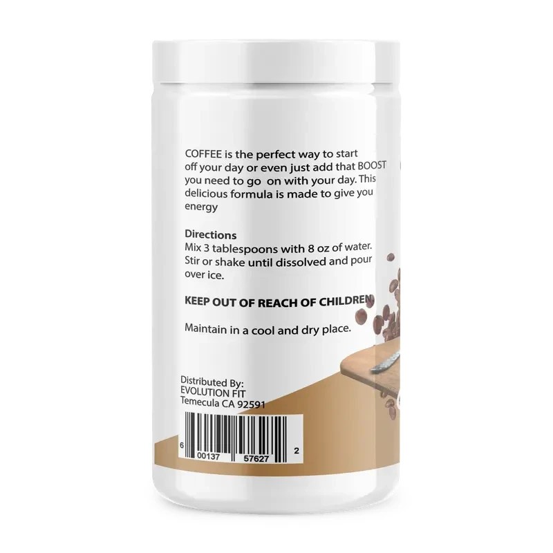 Evolution Coffee Cappuccino Flavor Beverage Creamy with L-Carnitine a Dietary Su