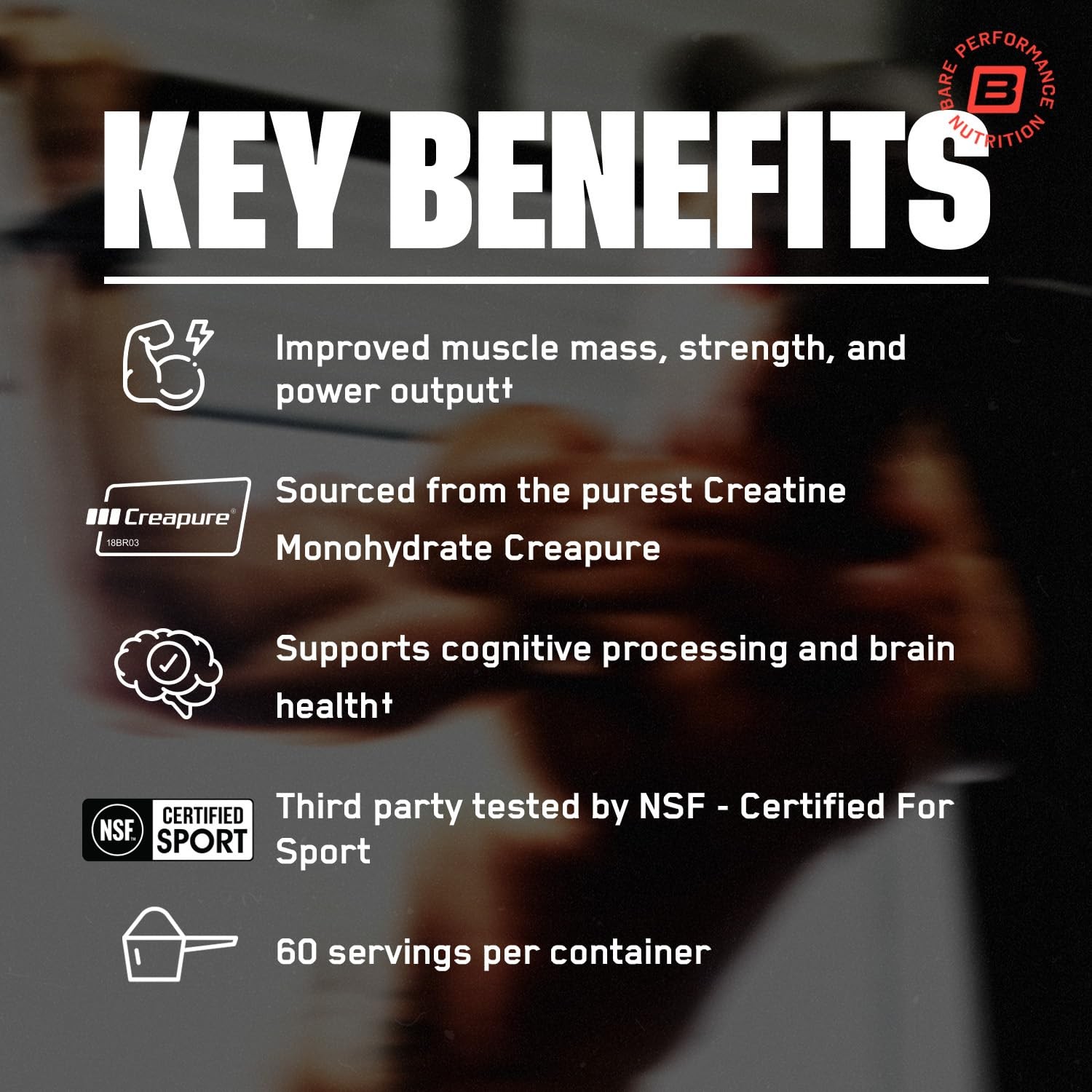 Bare Performance Nutrition Bpn Pure Creatine Monohydrate Powder By Creapure 5G