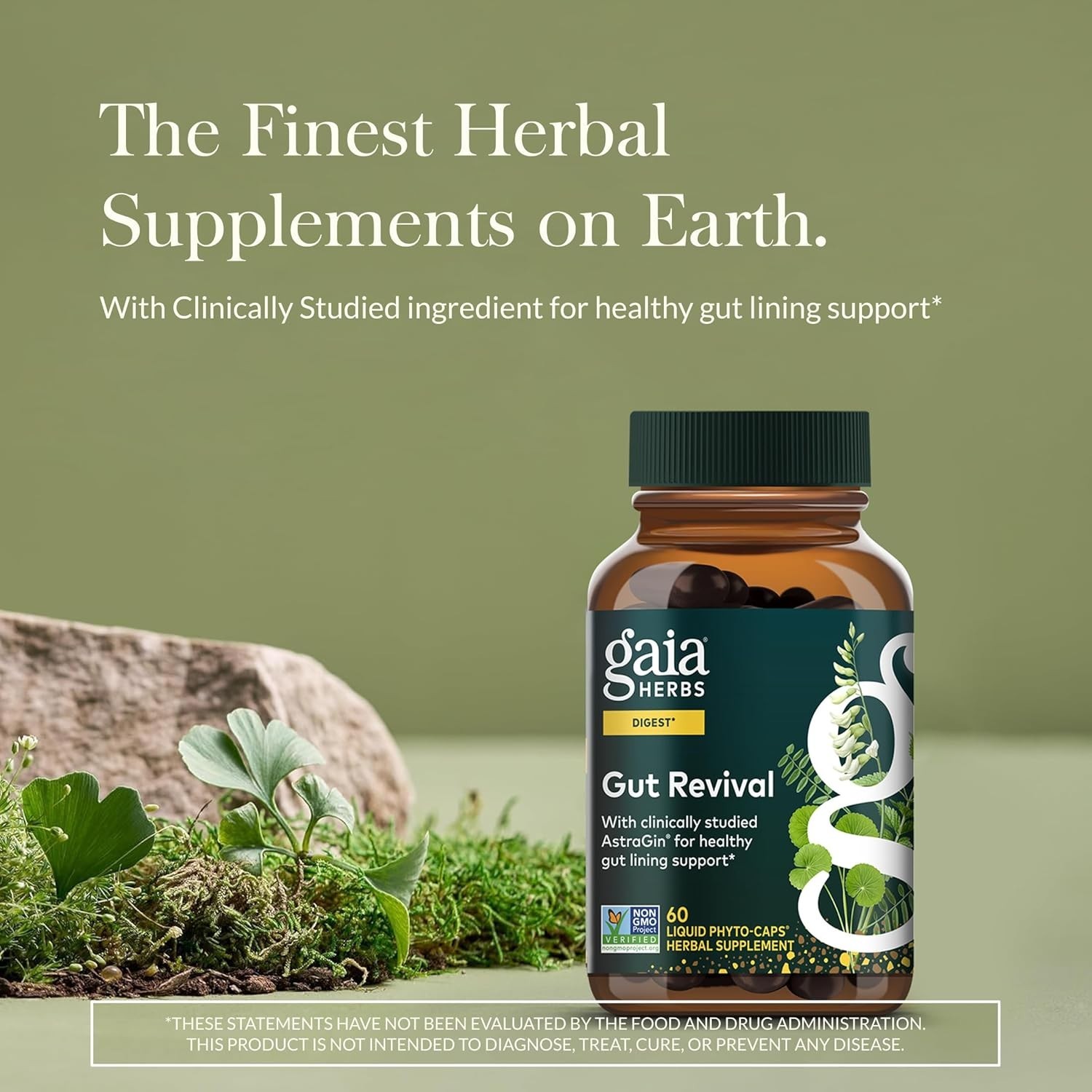 Gaia Herbs Gut Revival Digestive Support 60 Vegan Caps. Exp. 6/2028