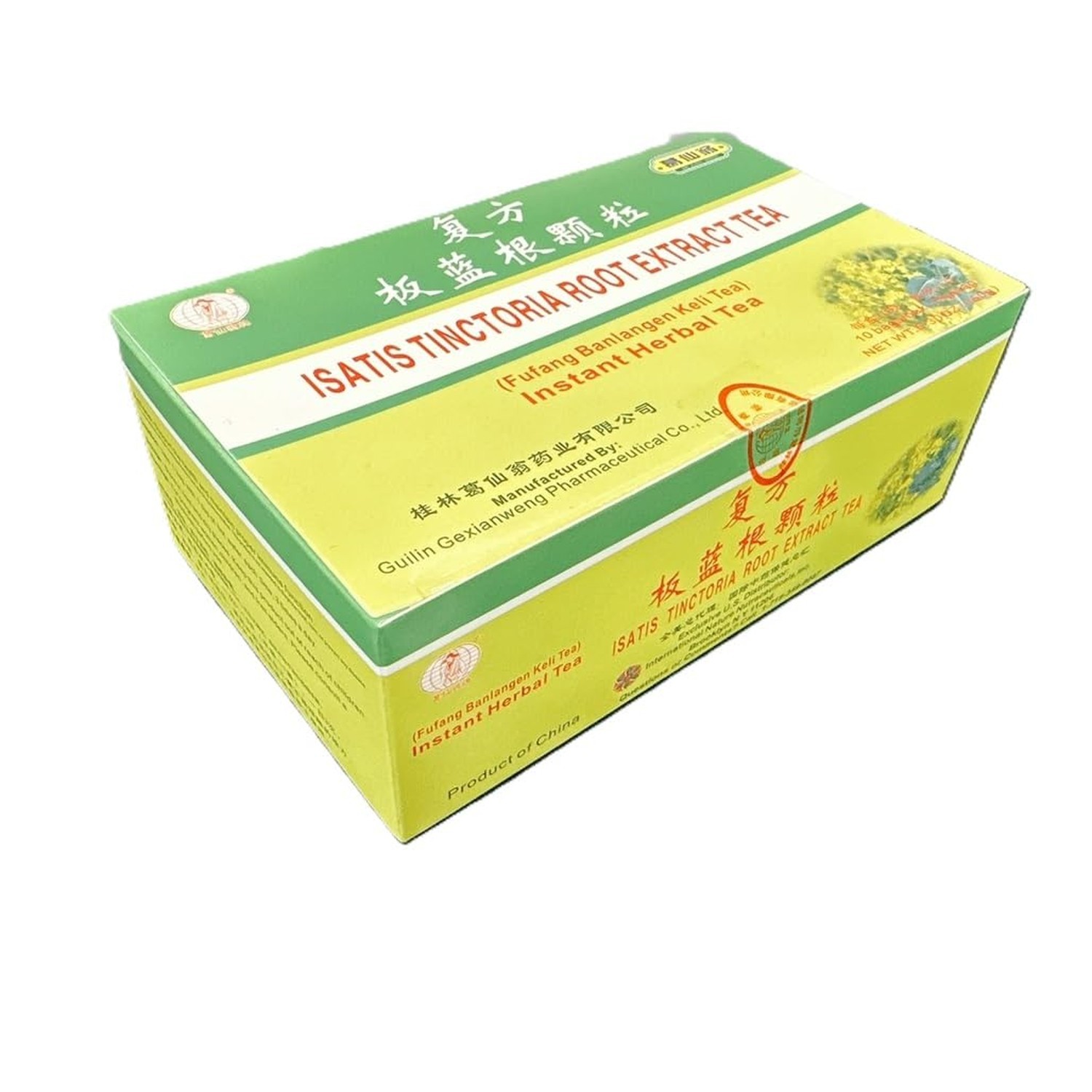 Banlangen TEA , Fufang Banlangen Keli , 15 Individual Sachets – 3 Pak