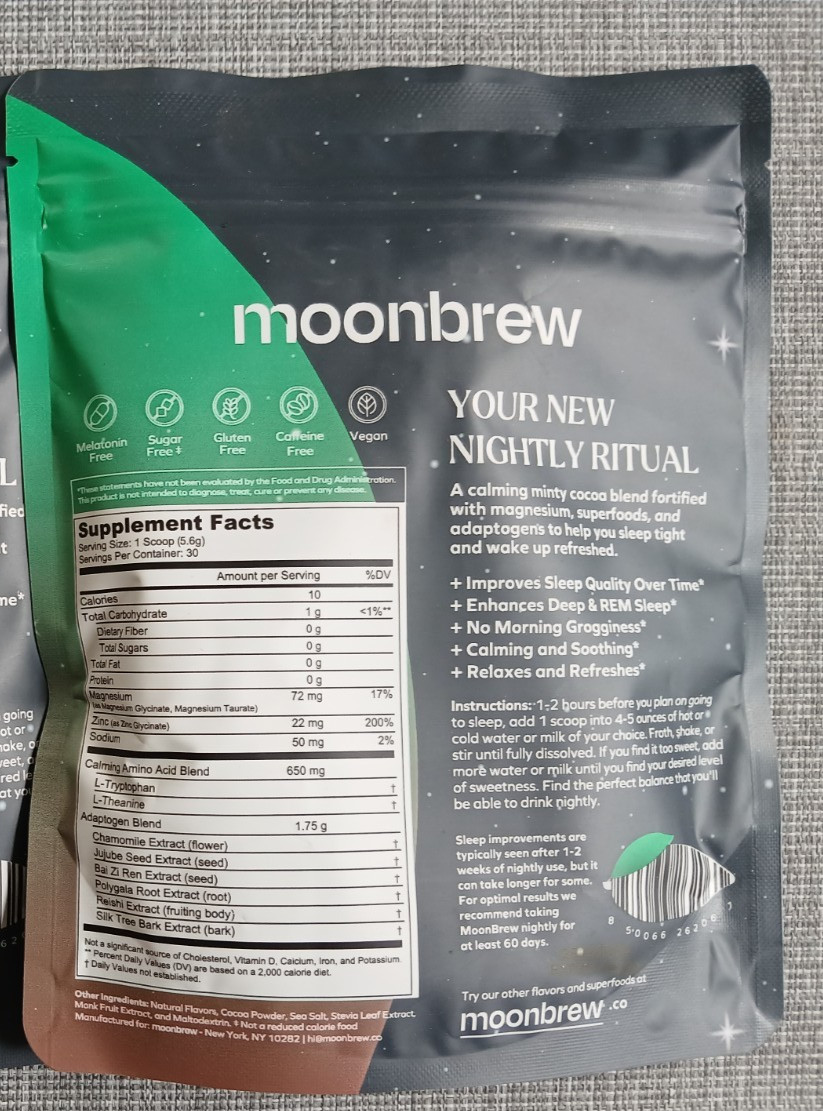 Moonbrew Night Time Mint Chocolate 30 servings 2027