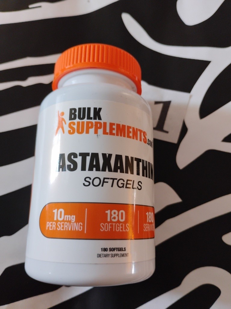 BulkSupplements Astaxanthin 180 Softgels – 10mg per Serving New Sealed 02/2029