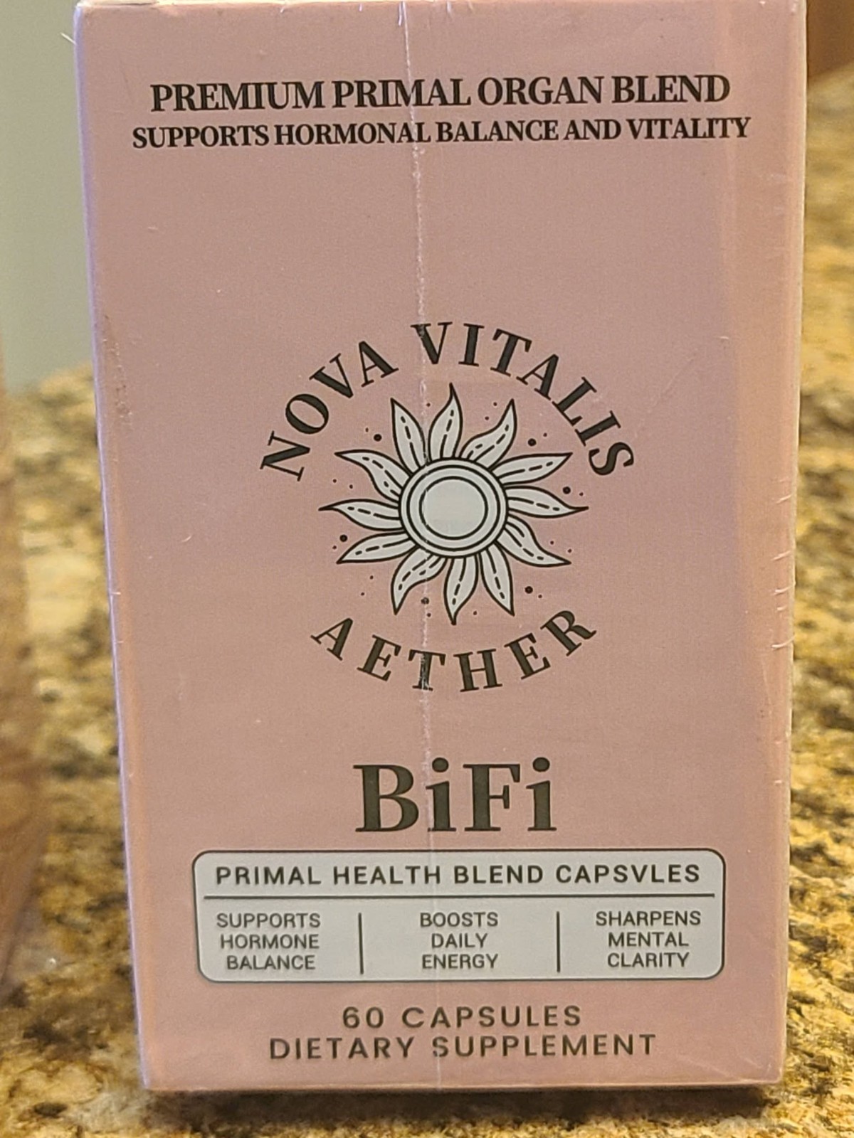 Nova Vitals Aether BiFi 60 Capsules x 2 Bottle NEW/Sealed Hormone Balance-Energy