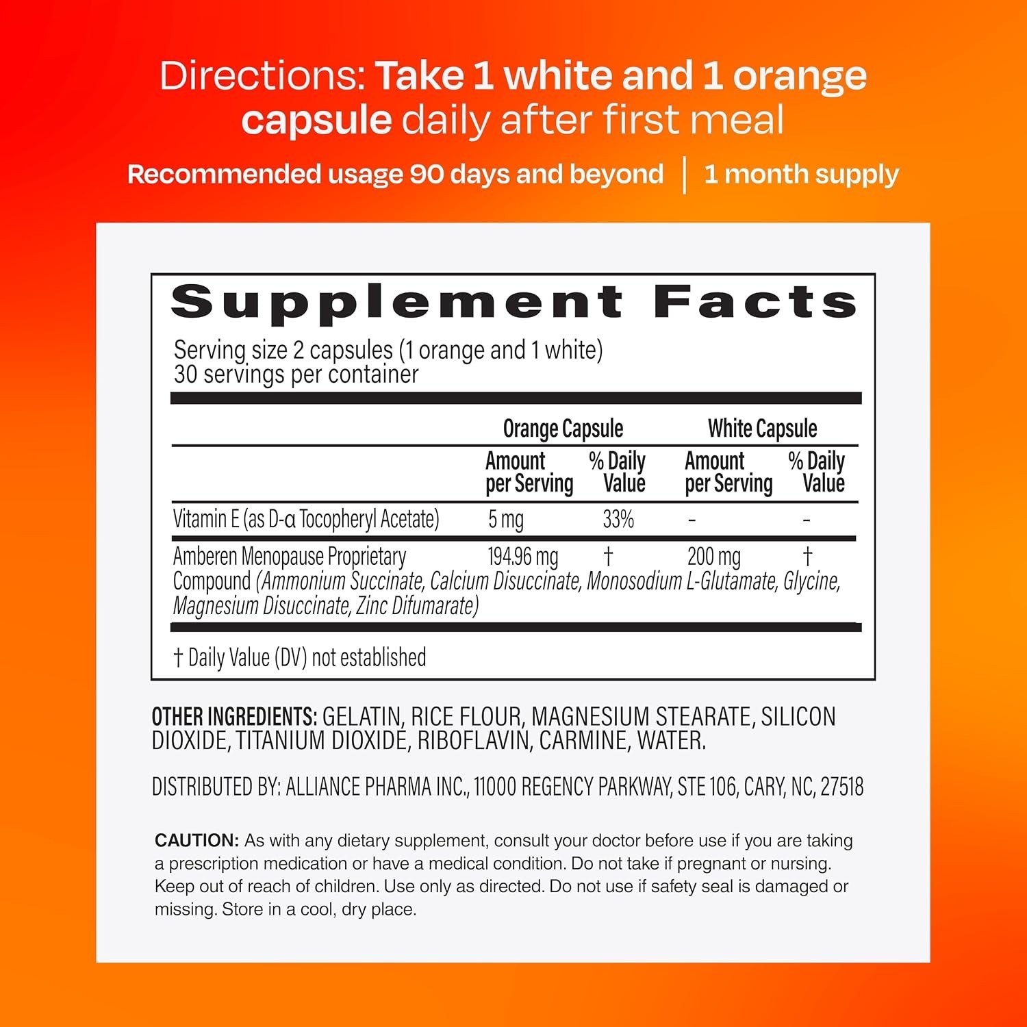 Clinically Proven Menopause Relief – 30 Day Natural Supplement, Hormone-Free