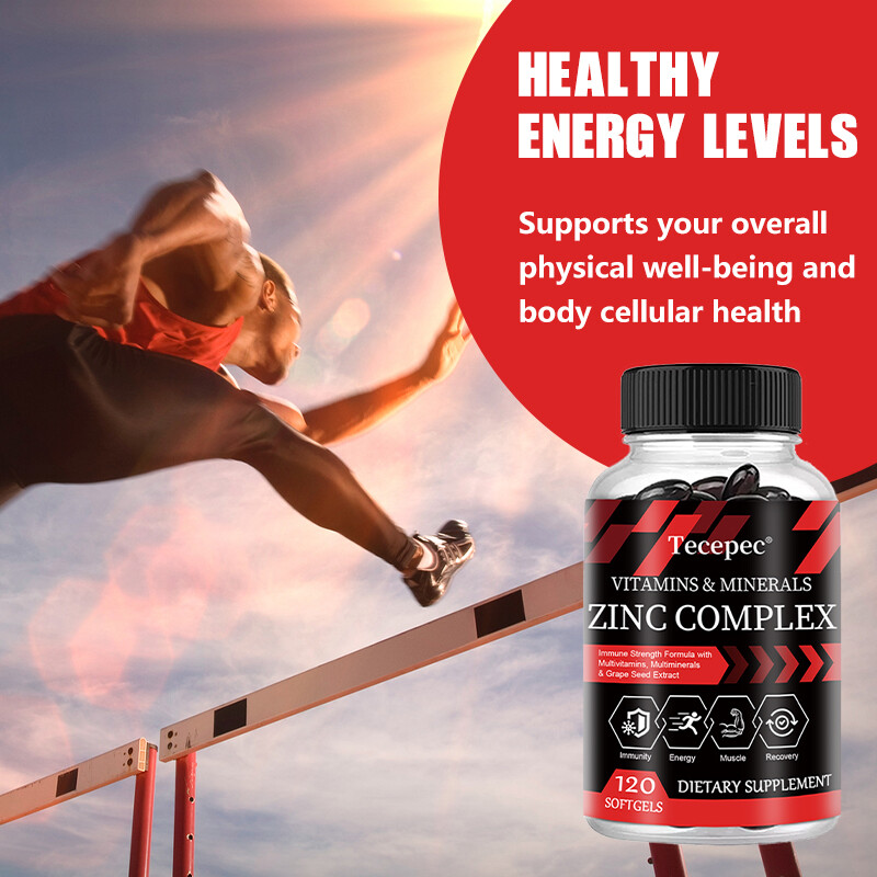 Multivitamin/Multimineral Supplement with Zinc Complex, Boost Energy, Immune