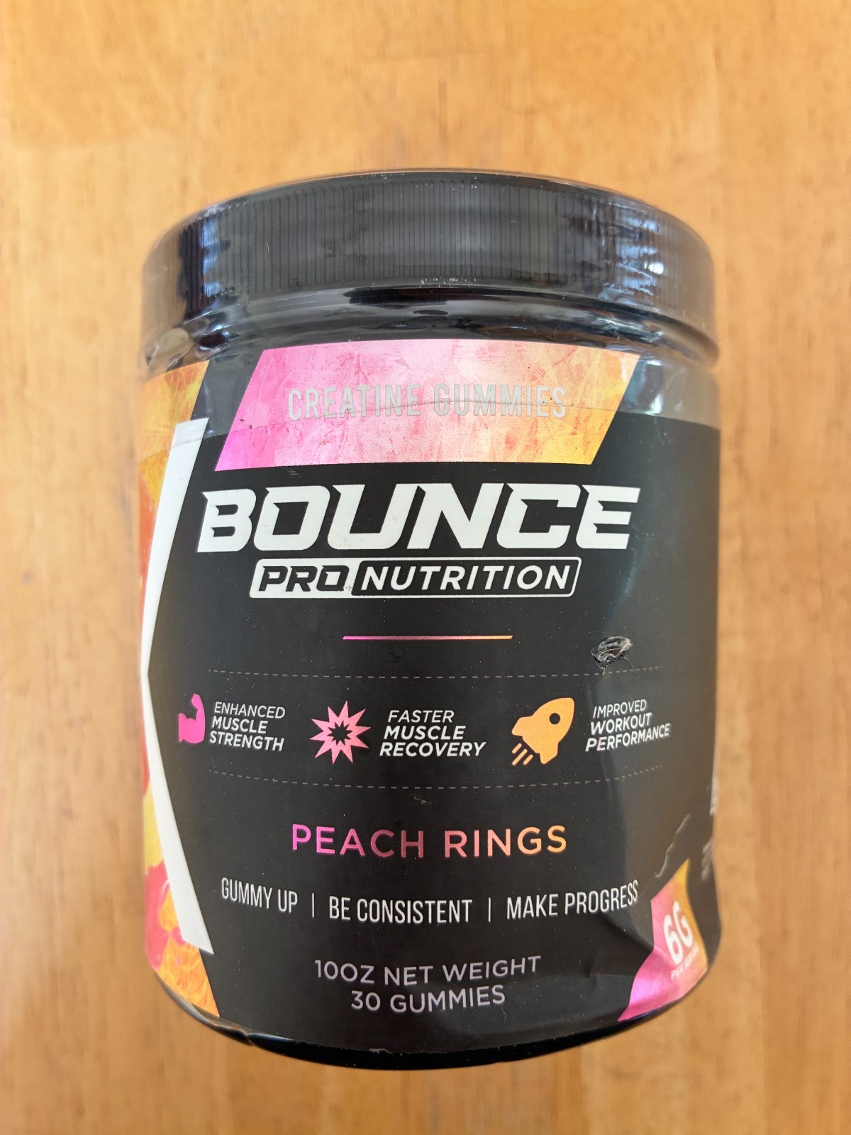 Bounce Pro Nutrition Creatine Gummies 6000mg – Peach Rings