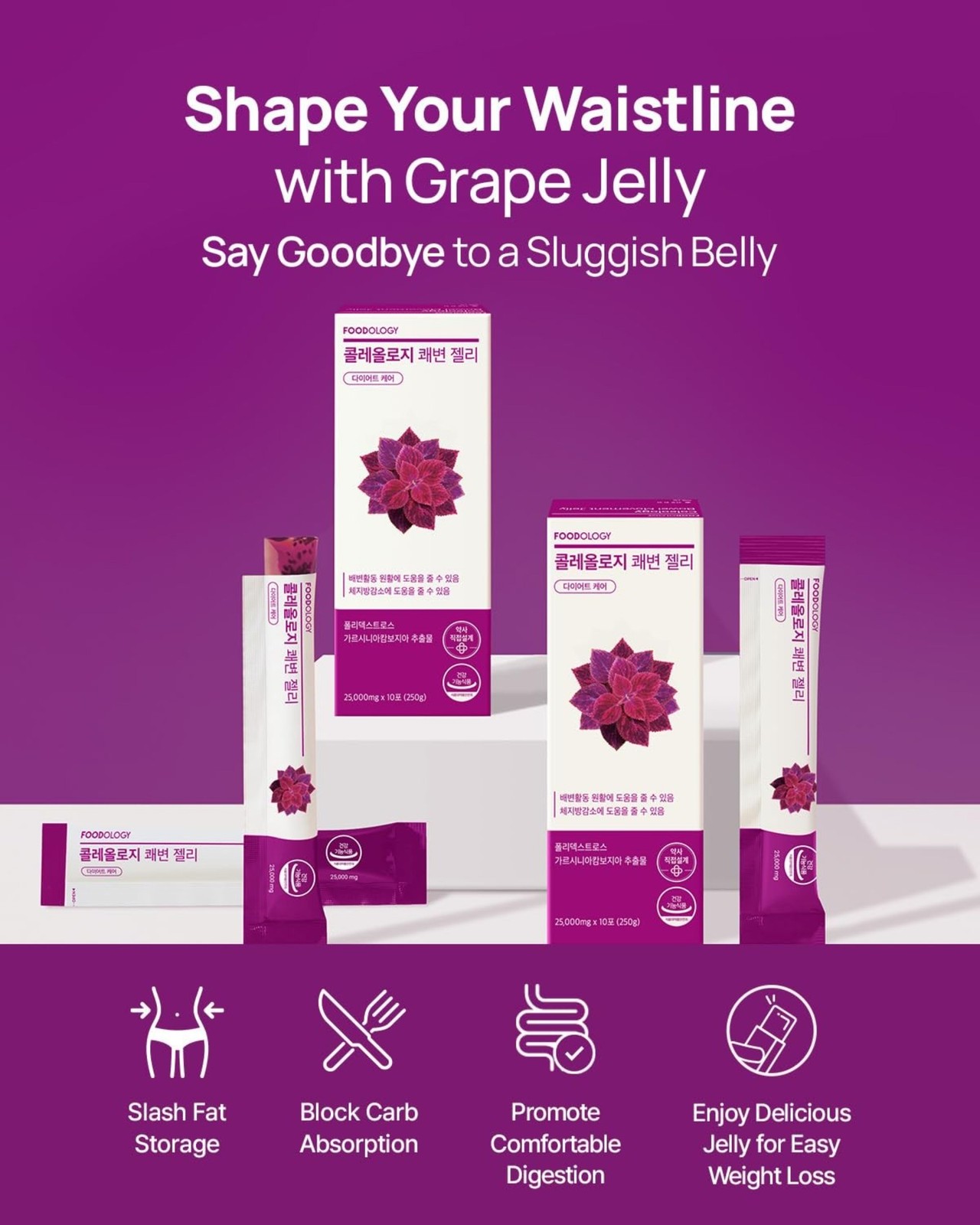 FOODOLOGY Coleology Bowel circulation Jelly 10 Days – Garcinia Cambogia HCA