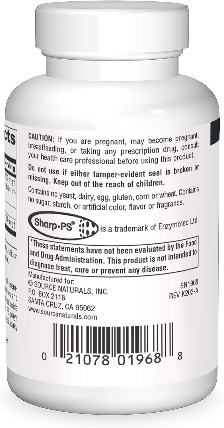 Phosphatidyl Serine Matrix 500mg – 60 Softgels