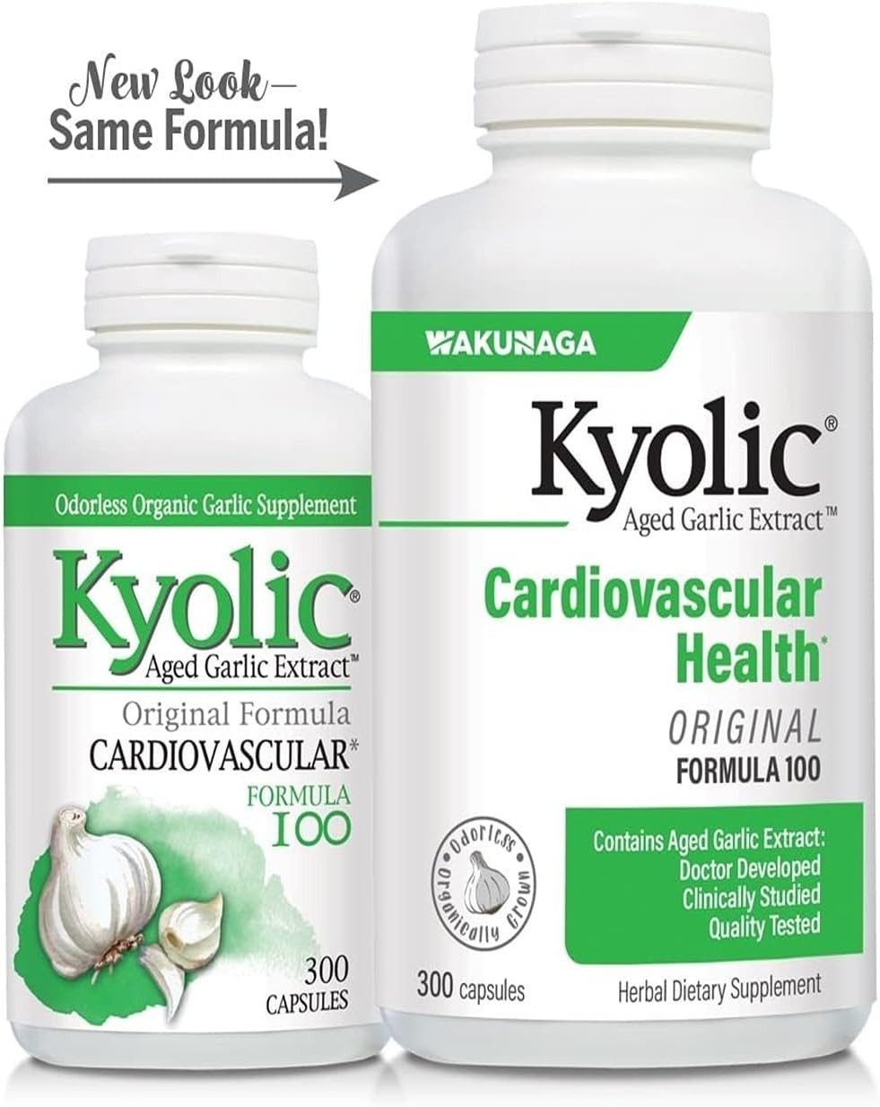 Aged Garlic Extract Formula 100, Cardiovascular Health*, 300 Capsules.