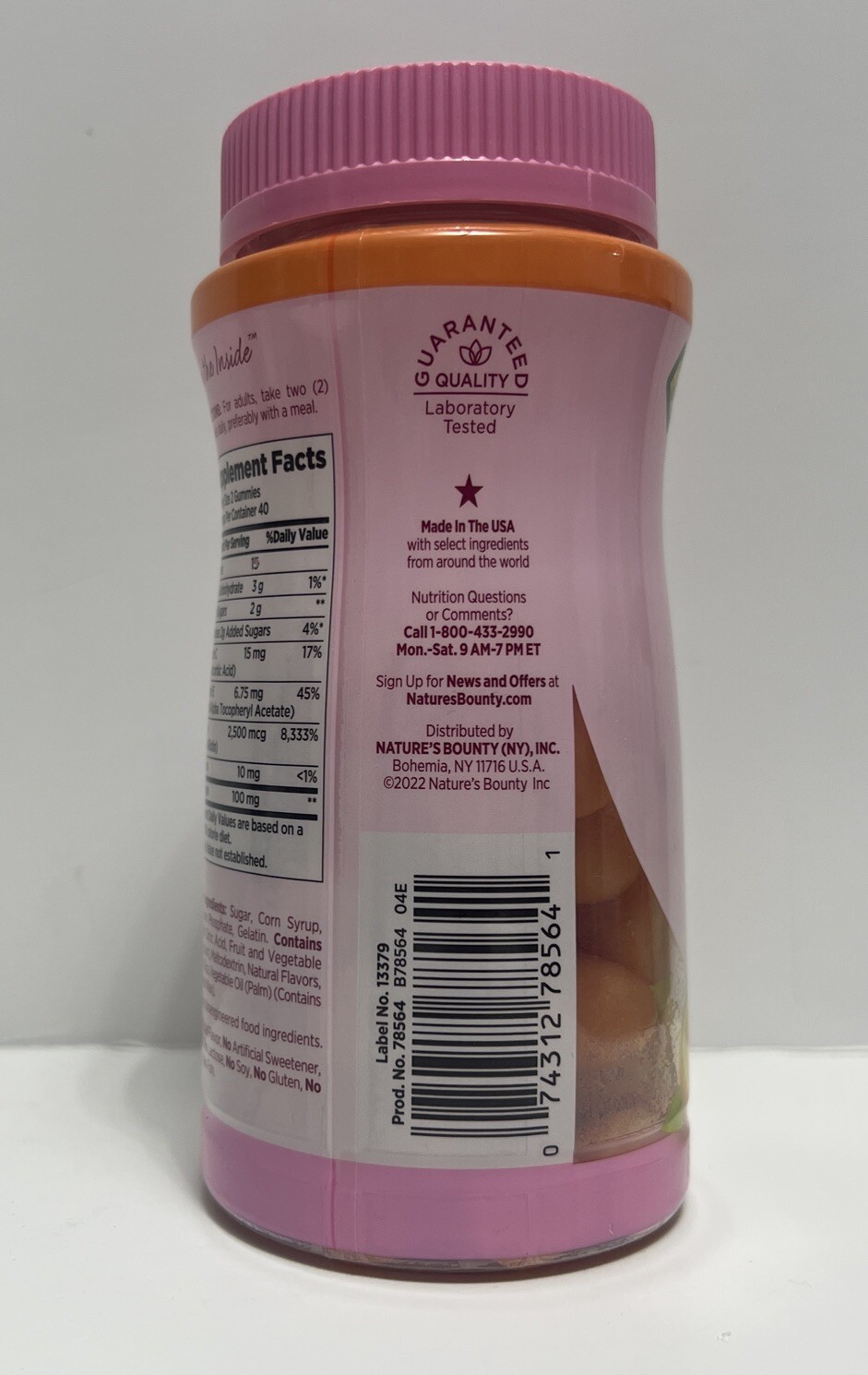 Nature’s Bounty Biotin & Collagen Hair, Skin & Nails Gummies-Citrus Flavor-80ct.