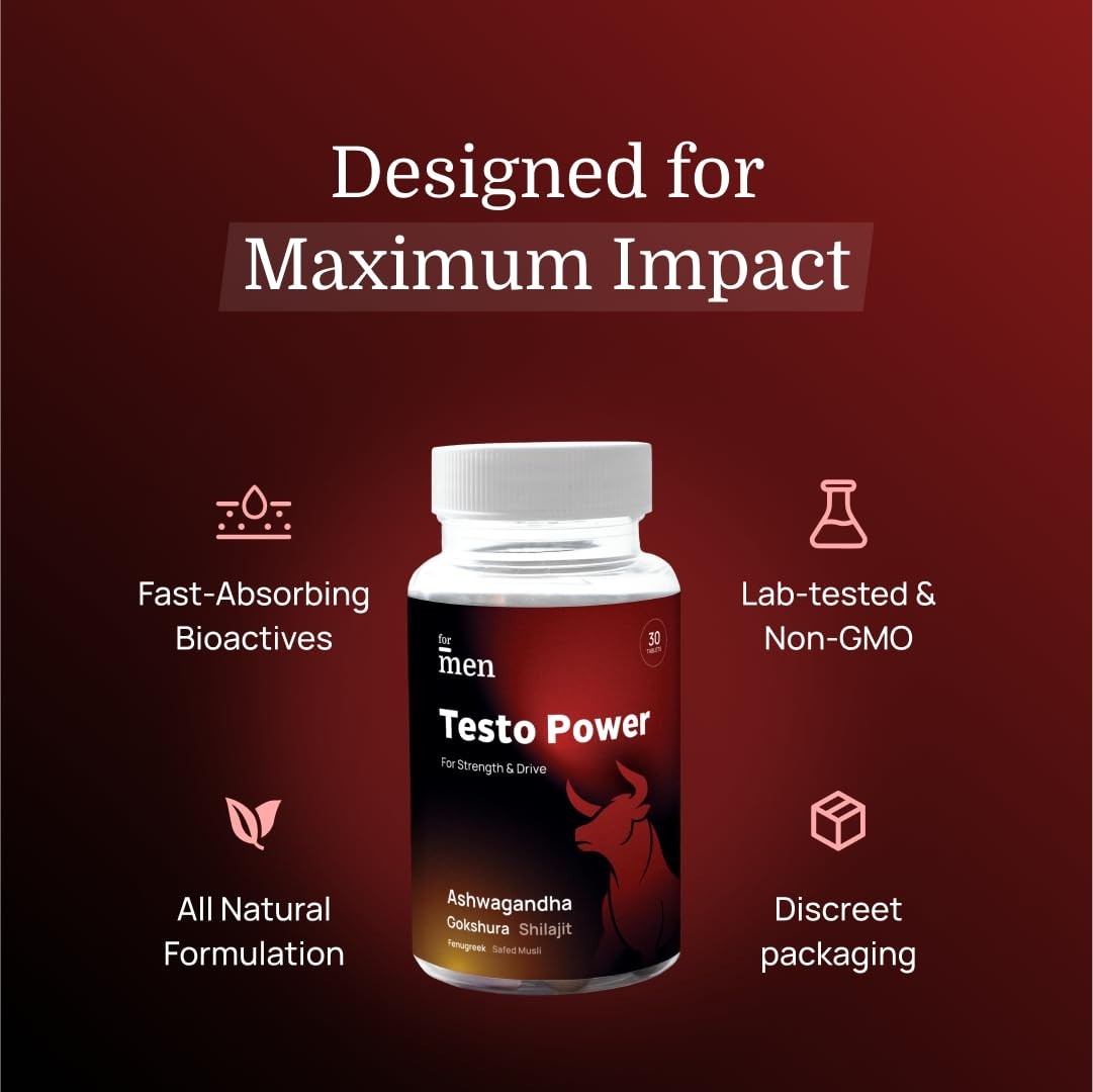 ForMen Testo Power with Fenugreek (Methi), Ashwagandha, Gokshura &Safed Musli 30