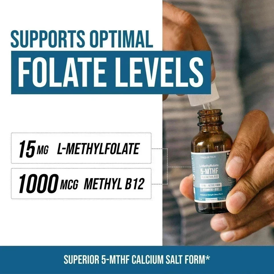 L-Methylfolate 5-MTHF Plus Methyl B12 15 MG Active Formula B9/