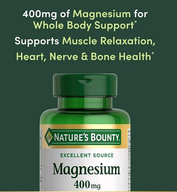 Nature’s Bounty Magnesium 400mg Rapid Release Softgels Bone & Muscle Health 75