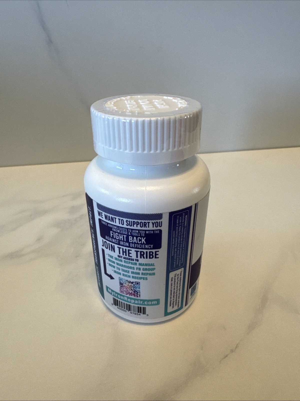 Iron Repair Simply Natural Iron Supplement 90 Capsules Three Arrows Exp 10/2026