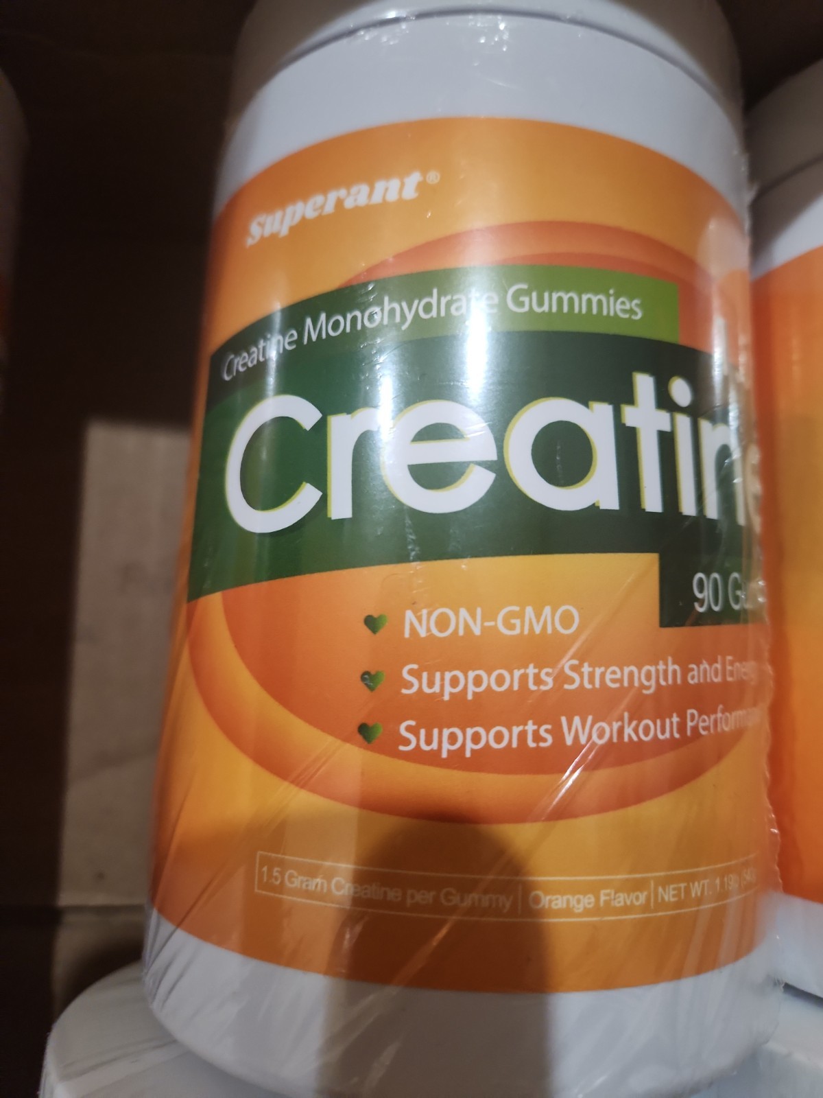 6 Pack SUPERANT Creatine Monohydrate Gummies 90ct 1.5g Vegan Non-GMO Orange New