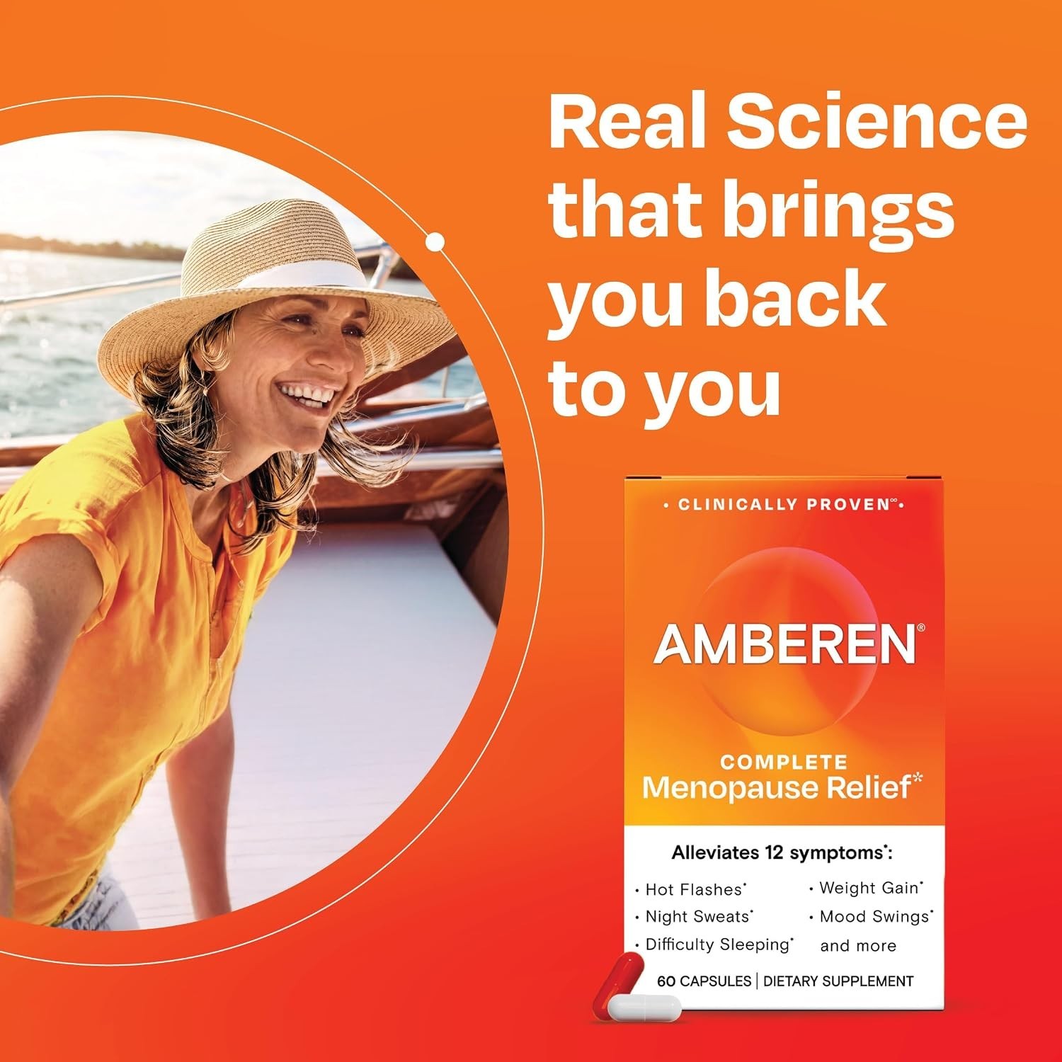 Clinically Proven Menopause Relief – 30 Day Natural Supplement, Hormone-Free