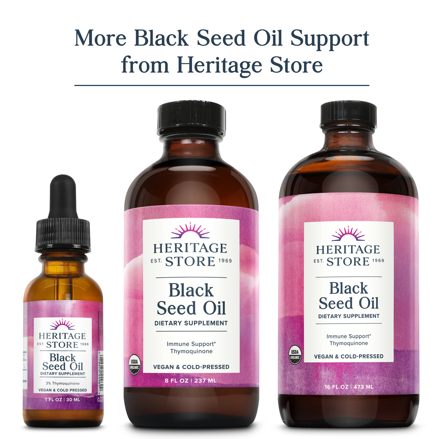 Heritage Store Black Seed Oil 650 Mg | 90 Count