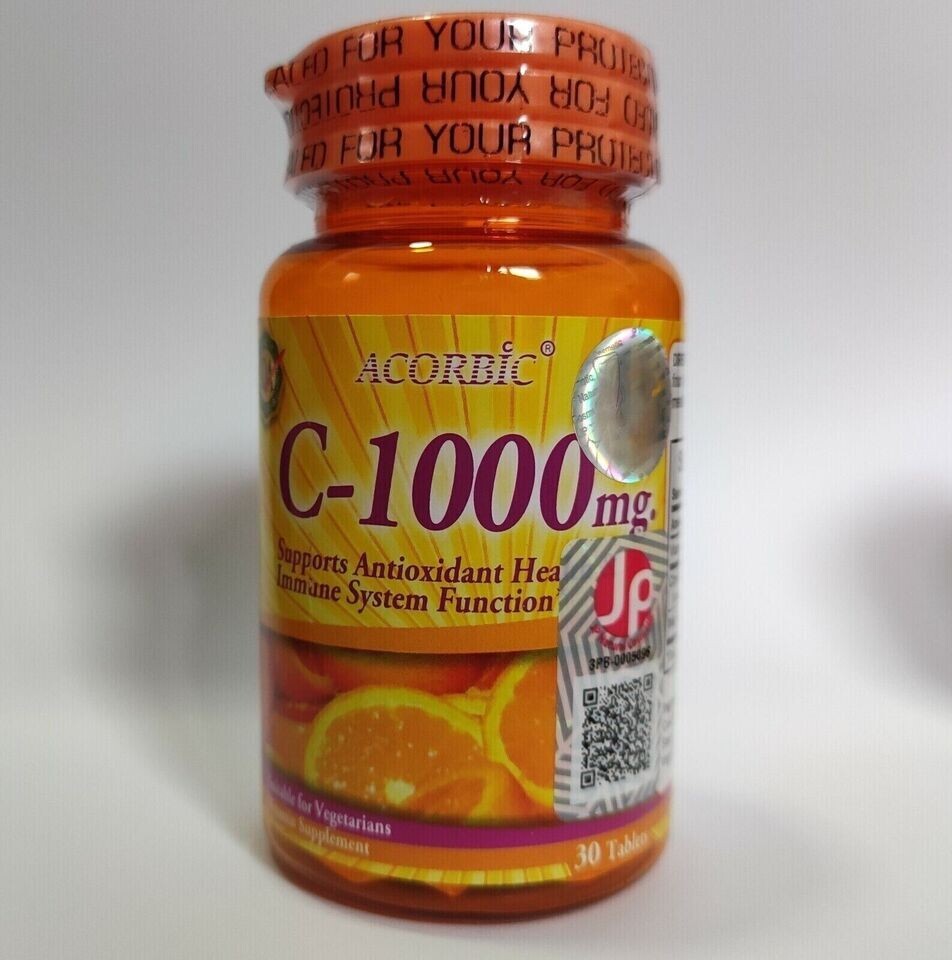 3x ACORBIC Vitamin C 1000 mg whitening antioxidant wrinkle Health