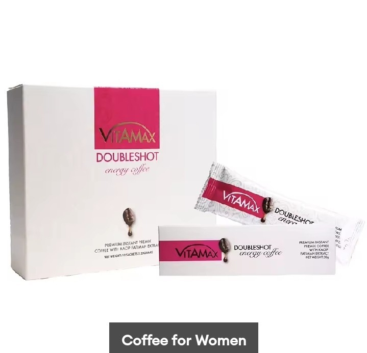 ( 20g x 10s ) Vitamax Doubleshot Energy Premium Herbal Coffee Drink For Women