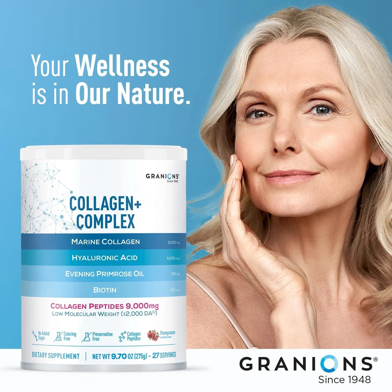 Marine Collagen Powder Supplement – Type I Hydrolyzed Marine Collagen Peptide…