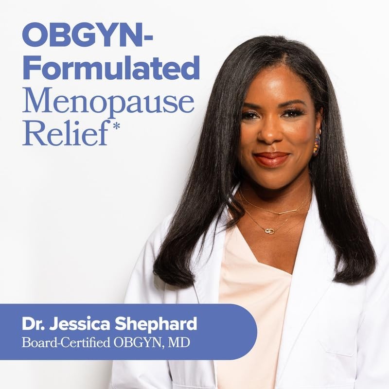 Menopause Relief Supplement – Alleviate Hot Flashes & Night Sweats – 60-Day Supp