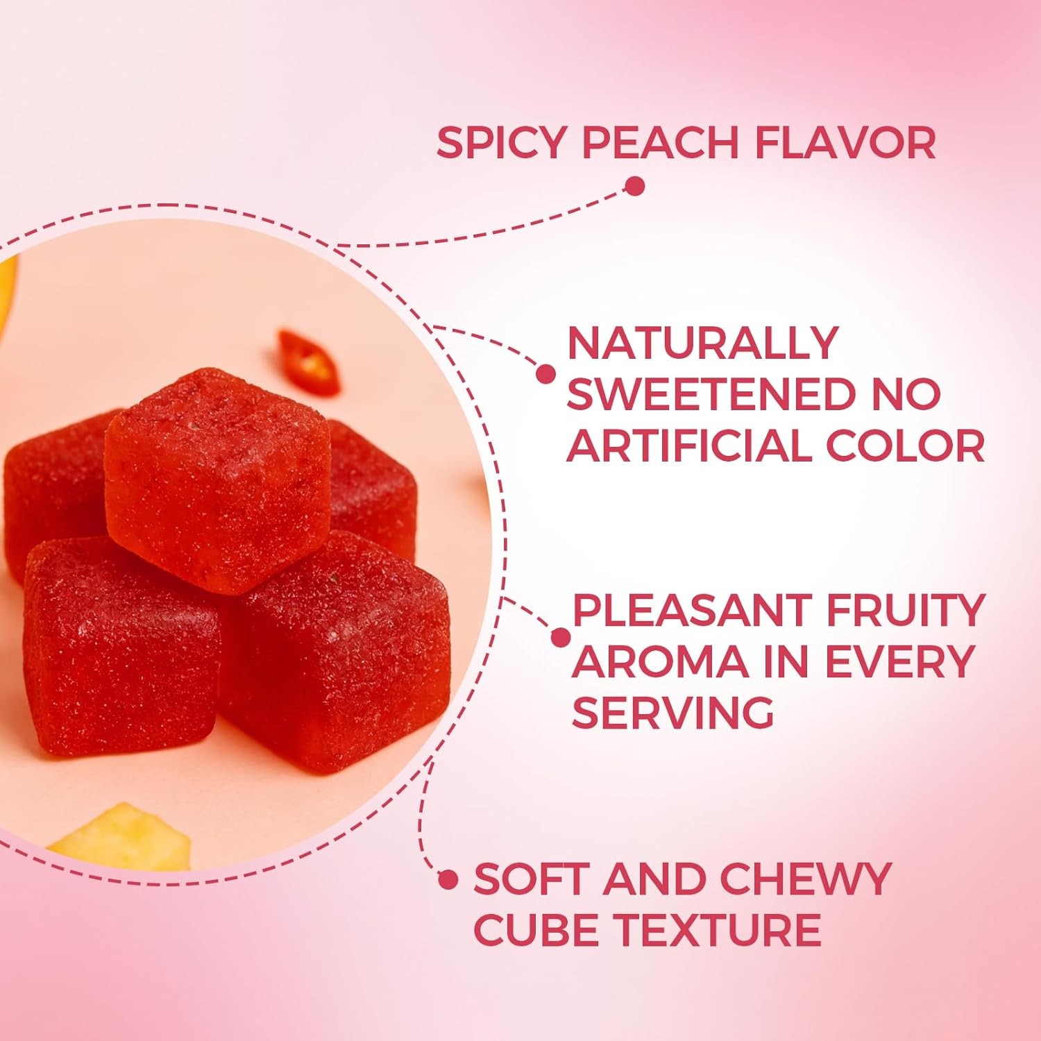 1~2x Mushroom Gummies/ Premium Feminine Balance Gummies/ Spicy Cubes Gummies